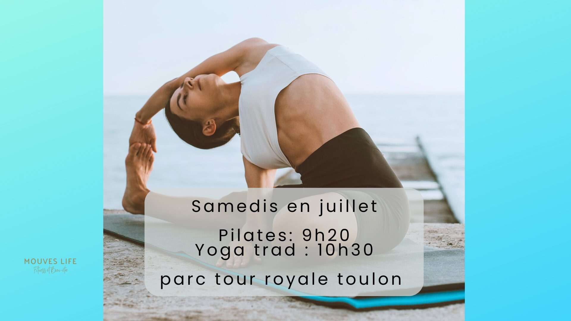 Pilates-Yoga à Toulon été 2025 Pilates-Yoga à Toulon<br />
été 2025