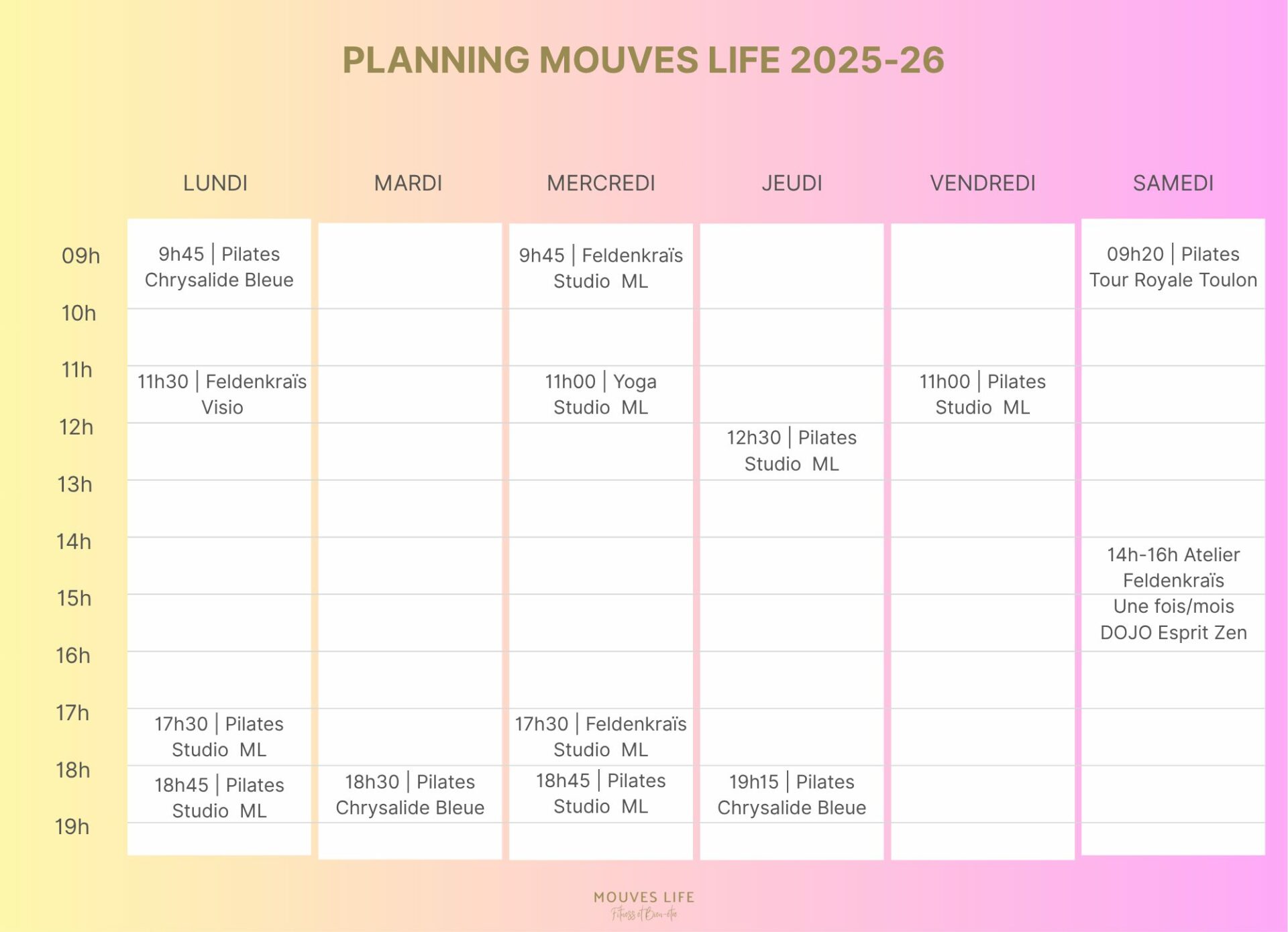 Cours de Pilates, Feldenkrais et Yoga à Toulon-La Valette-du-Var Cours de Pilates, Feldenkrais et Yoga à Toulon-La Valette-du-Var