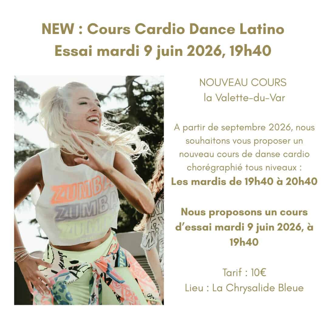 Cardio Dance Latino (inspiration Zumba), à la Valette-du-Var